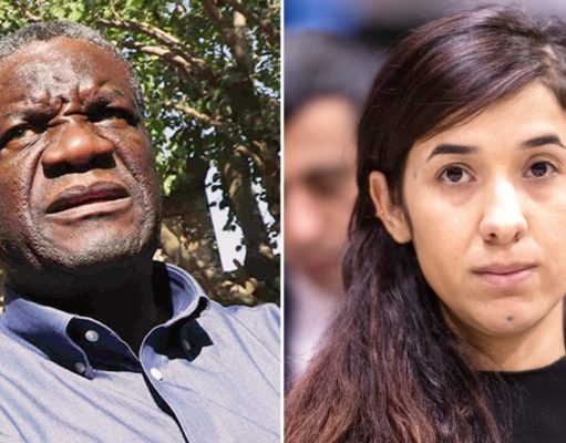 Denis Mukwege iyo Nadia Murad oo ku guuleestay abaalmarinta Nopel Peace Priz.