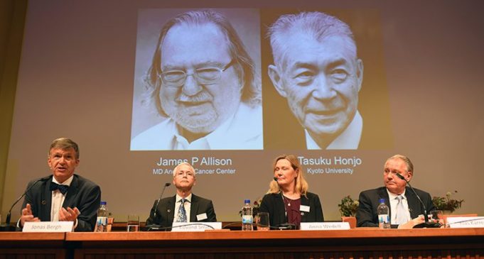 Abaal marinta Nobel Prize oo la siinayo Labada nin ee ku guuleestay Daweynta Cudurka Kansarka.