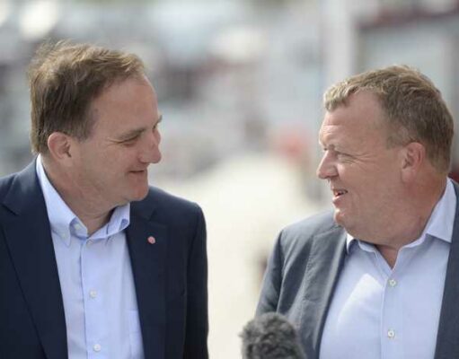 Raisal wasaraha Denmark Lars Løkke oo kulan ku saabsan arimaha Qaxootiga kala hadlaya Stefan Löfven.