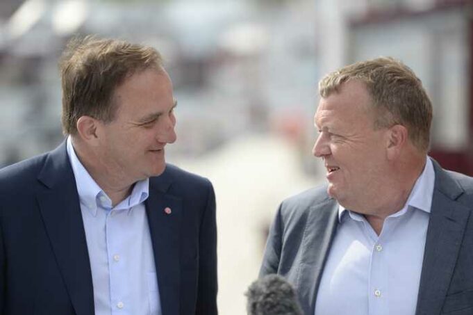 Raisal wasaraha Denmark Lars Løkke oo kulan ku saabsan arimaha Qaxootiga kala hadlaya Stefan Löfven.