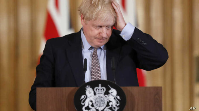 UK:- Boris Johnson oo laga saaray Xaalada deg dega xili Dadkii ugu badnaa u dhinten Cudurka Coronavirus