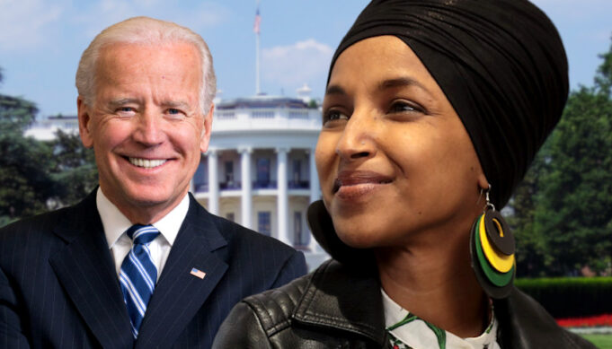 Ilhan Omar oo Shacabka Mareykanka ugu baaqday in laga takhluuso Trump iyadoo ka hadashey Musharaxa Joe Biden