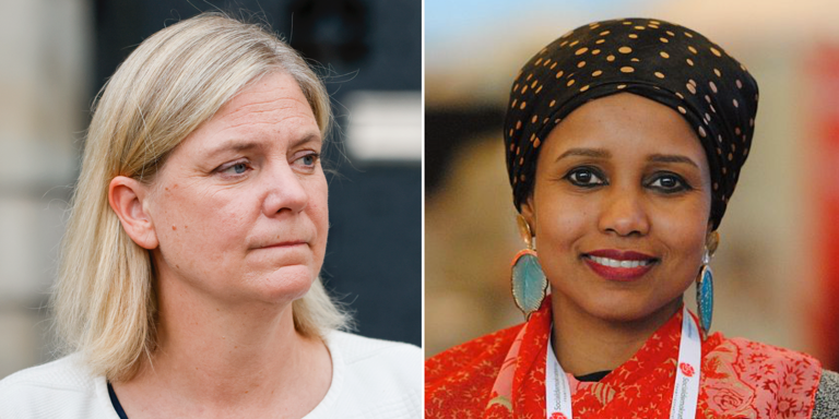 Hadalka Raisal Wasaaraha Sweden ee ”Somalitown” oo Dood abuuray Saida Mooge Hussein oo Xisbigaasi ka baxday