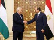 Madaxweynaha falastiin oo ka degay Masar